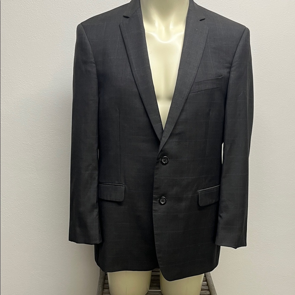 NWOT Ralph Lauren Charcoal Gray  Men's Two Piece Suit %100 Wool Size 44R